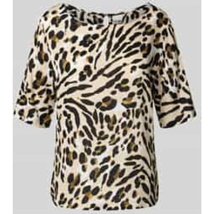 Regular fit blouse met ronde hals, model 'MARRAKECH'