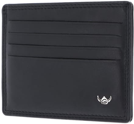 Golden Head Leren kaarthouder Polo RFID Protect Kartenetui 4440 Schwarz zwart