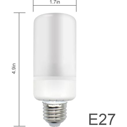 99LED Vlam Flikkerend Effect Vuur Lamp 3 Lichtmodi Slaapkamer E27 white