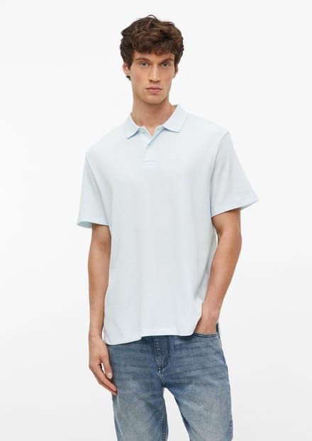 s.Oliver - male - Wafel piqué polo