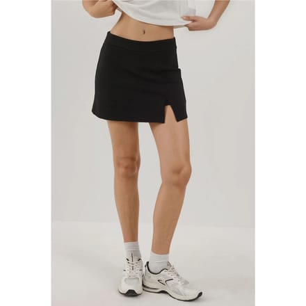 Gestructureerde Mini Short met Elastische Taille
