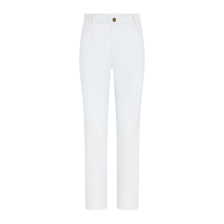 Dames Wit Lamsleer 501 Biker Jeans - Ankara