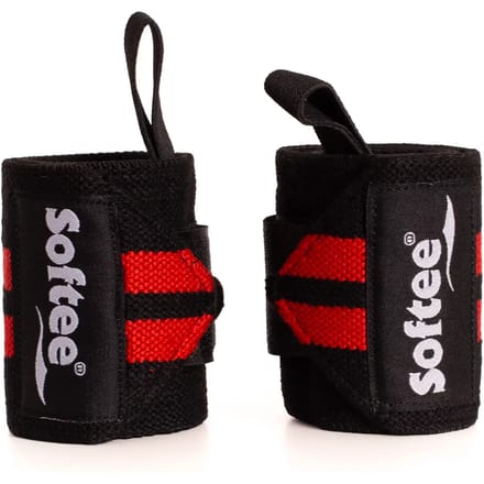 Softee spiercompressiepolsband Negro/Rojo ÚNICA