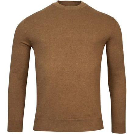 Baileys Trui Uni Color Turtleneck Cotton Single Knit Bruin / male