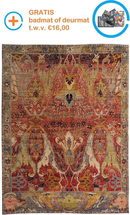 FOTAPIJT - Geweven tapijt- Gebloemd - Bedrukt Vloerkleed - 145x215 cm - 6 mm - Polyester