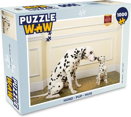 Puzzel Hond - Pup - Huis - Legpuzzel - Puzzel 1000 stukjes volwassenen