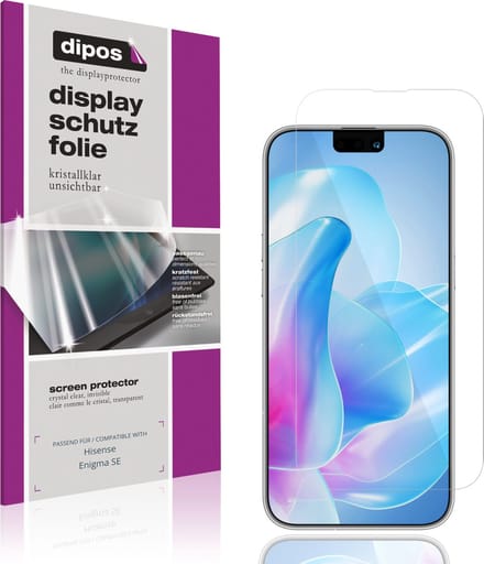 dipos – 4x Beschermfolie geschikt voor Hisense Enigma SE | Krasbestendige & heldere Screenprotector Ultra-Thin