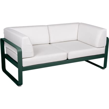 Fermob BELLEVIE club sofa 2 zits - 02 cedergroen - 81 witgrijs