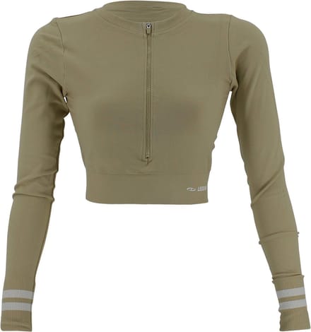Sport top dames Khaki M