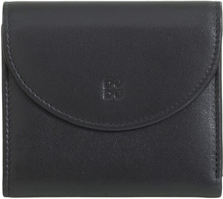 DuDu Malaita Portemonnee Leder 11 cm - Dames - Horizontaal - black-lavander