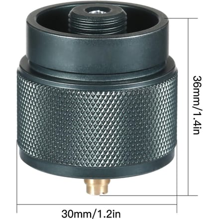 Kampeerfornuis Adapter 1LB Propaan Kleine Tank Ingang EN417 Lindal Klep Uitgang