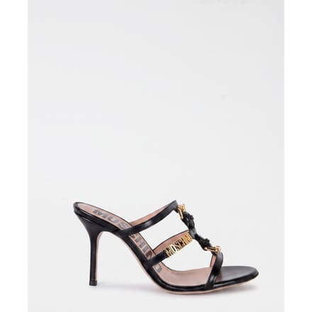 Moschino Goatskin Mules Black Taglia: 36 | Infradito Outlet | Donna | Nero