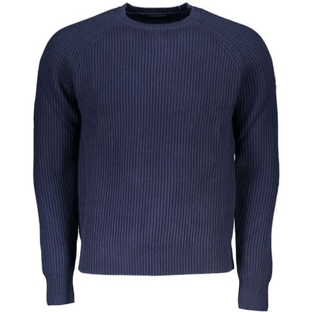 Geribbelde Crew Neck Trui Klassieke Stijl
