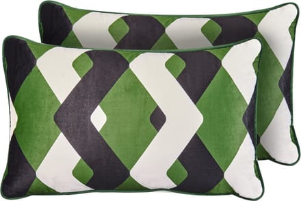 SWAY - Set van 2 tuinkussens - Meerkleurig - 30 x 50 cm - Polyester