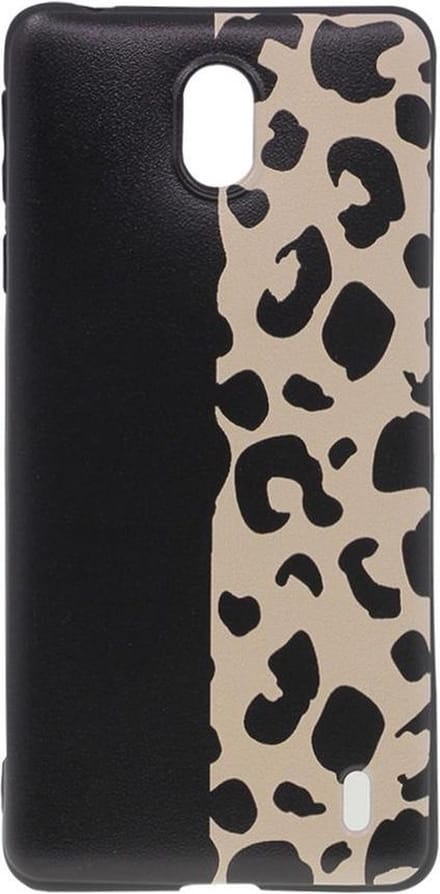 Shop4 - Nokia 1 Plus Hoesje - Zachte Back Case Luipaard Zwart