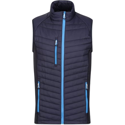 Regatta Heren Navigate Gewatteerd Hybride Gilet (Marine / Frans Blauw)