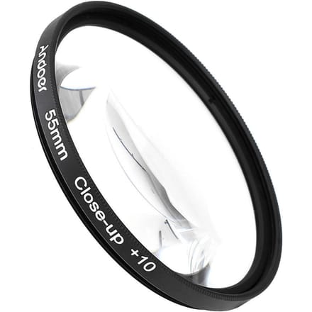 55mm Macro Close-Up Filter met Etui voor Nikon Canon Tamron Sigma 55 mm black