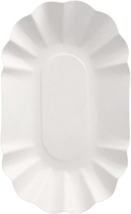 250 Schalen, karton pure ovaal 9 cm x 16 cm x 3 cm wit