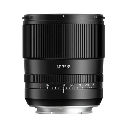 TTArtisan AF 75mm f/2  L-mount zwart