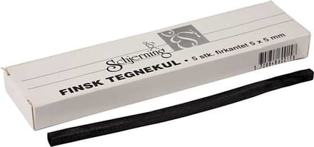 Schjerning Houtskool Sticks 5x5 Mm L= 15 Cm 5 Stuks