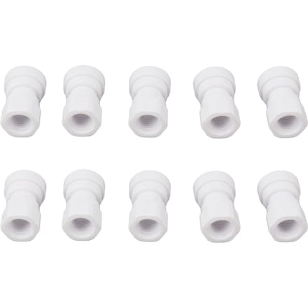 10 Stuks Plastic Snelkoppelingen Multifunctionele Plastic Snelkoppeling voor Huiswijnhuis 3/8 white