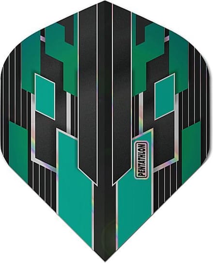 ABC Darts - Pentathlon Dart Flights Shimmers - Jade - 5 sets