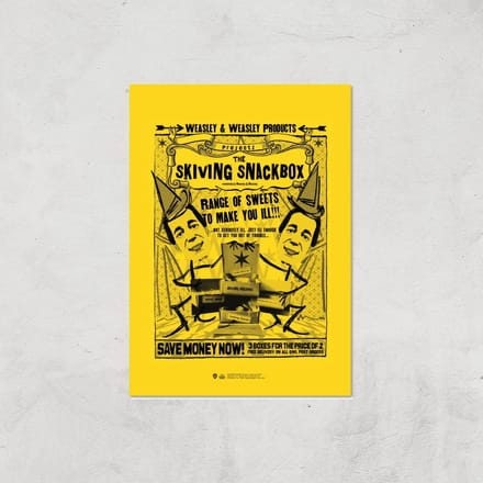 Decorsome x Harry Potter Skiving Giclee Art Print - A2 - Print Only