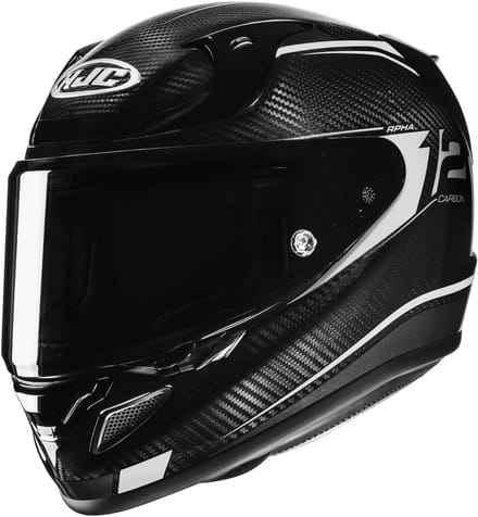 HJC RPHA 12 Carbon Keres Zwart Wit Integraalhelm - Helm
