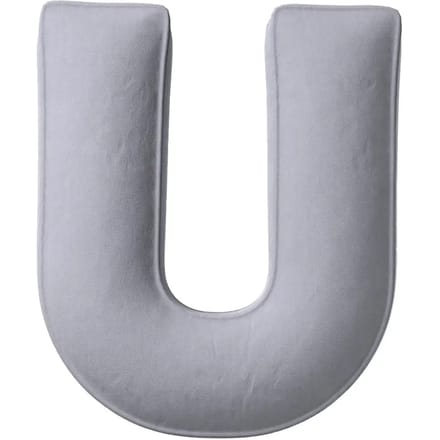 Kussen letter u Yellow Tipi Posh Velvet