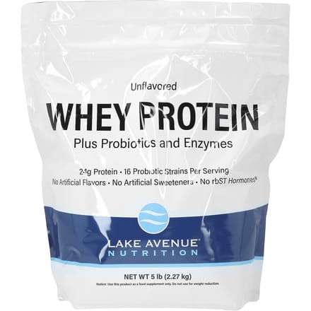 Wei-eiwit + Probioticum, Zonder smaak, 2,27G (5lb)