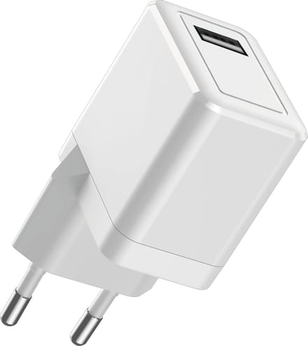 12w usb Power Adapter - 2.4A Stekker - Usb Oplader - Oplaadblokje Telefoon - Smartphone Lader - Oplaadstekker usb-A
