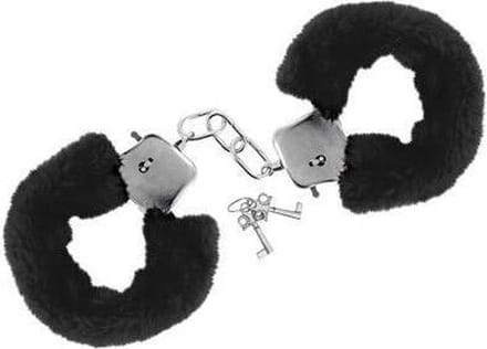 Sweet Caress - Handboeien met bont - zwart