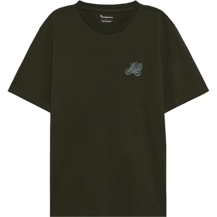 Geborduurde biologische katoen T-shirt KnowledgeCotton Apparel