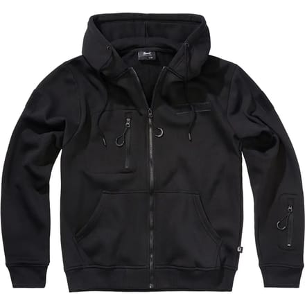 Brandit Tactical Sweat Jacket Heren Vest met capuchon - zwart - L