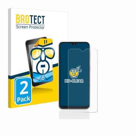 BROTECT - Screenprotector voor Samsung Galaxy A20e - Folie Beschermfolie transparant 2 Stuks