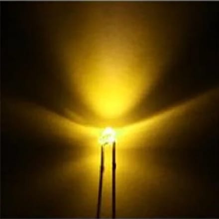 1.8mm led met kabel 20cm 12v 10 stuks kleur WarmWit