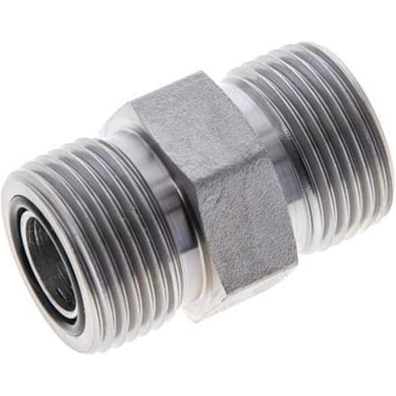 UNS 1''-14 Verzinkt Stalen Borstnippel ORFS 400 Bar - Hydrauliek