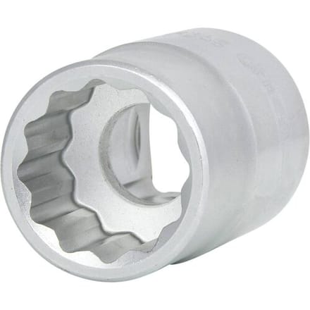 KS Tools - 12-kantige Korte Dop - Chroom-molybdeen Staal - 1/2" - DIN en ISO Norm