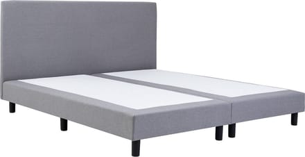 Boxspring Serenity - 80x200 Zonder matras - Grijs Glad - AVV Matrassen