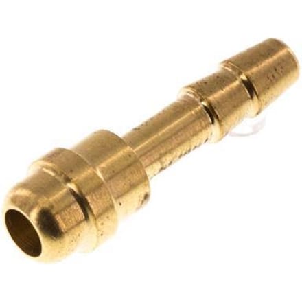 4 mm Messing Slangpilaar zonder Wartelmoer (G1/8'') 11mm [10 Stuks]