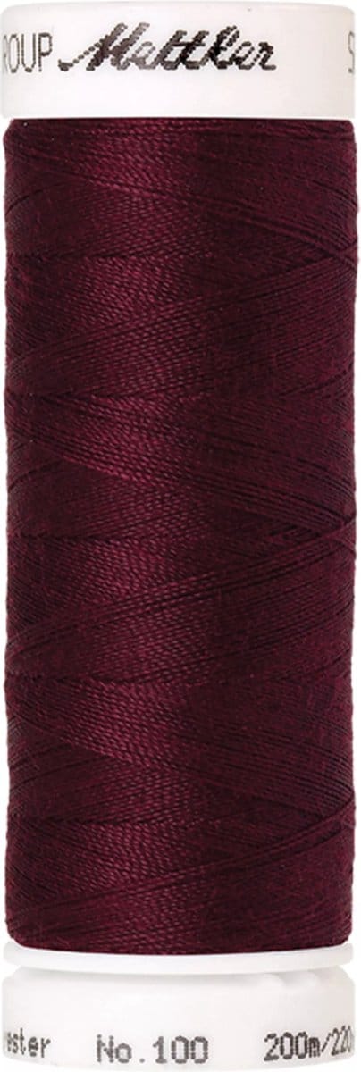 Amann Mettler Seralon Naaigaren – Bordeaux (0109) – 200 m – No. 100 – 100% Polyester – Per Stuk