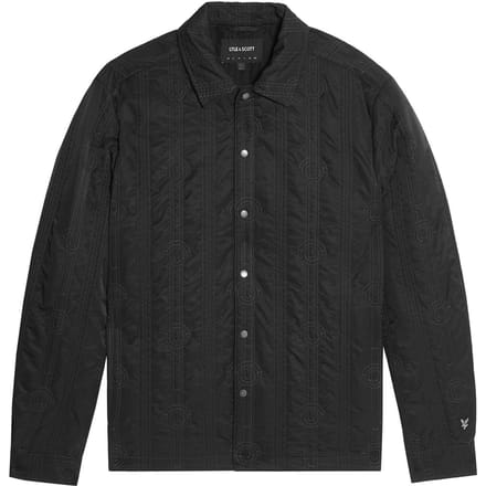 Lyle & Scott Lightweight Quilted Overshirt Black Ice Taglia: L | Giacche leggere Outlet | Uomo | Nero
