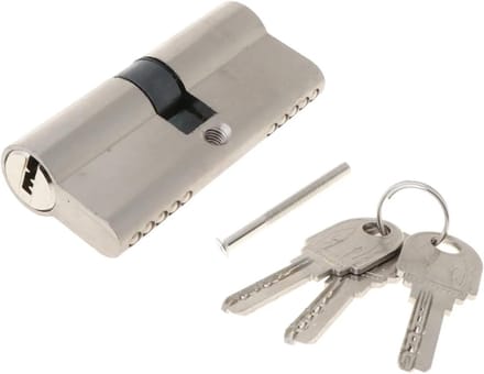 Cilinderslot Deur - Dubbel Sloten - Huis Beveiligen - Anti-boor Pinnen - 70mm - Zilver