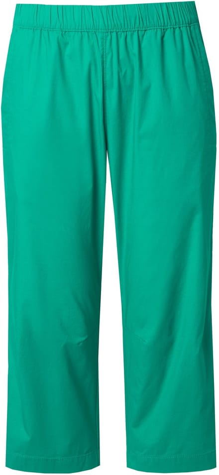 Ulla Popken - Dames - 7/8-broek Ruby voorgevormde knieën rechte pijpen - Smaragd - Maat 52