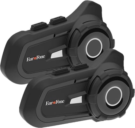 Motorhelm Intercom Systeem voor 2 Rijders - Bluetooth 5.1 Communicatie met 2 Microfoons