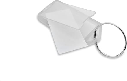 CombiCraft Openklapbare Sleutellabels Transparant 60 x 27 mm - 100 stuks