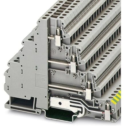 Phoenix Contact 3011999 Doorgangsserieklem 6.2 mm Schroeven Grijs 50 stuk(s) Piece