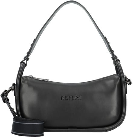 REPLAY Schoudertas Shoulder Bag Black Zwart