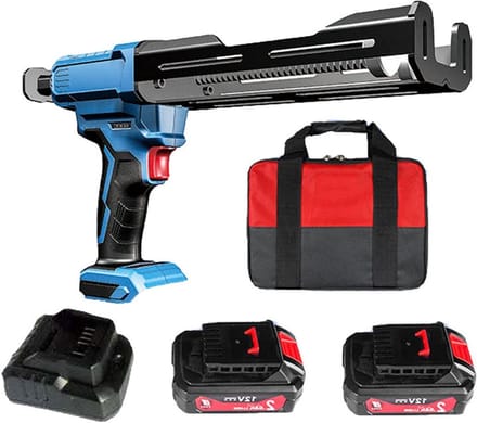Elektrisch Lijmpistool - Kitpistool Applicator - Nauwkeurig Afdichten - Dubbel Component - 400ml Compatibel - Blauw Zwart