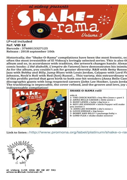 Various Artists - Shake-O-Rama, Vol. 3 (LP | CD)